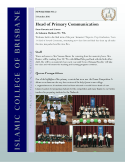 PRIMARY Newsletter SEPTEMBER2016