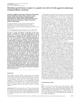 Fibroblast growth factor receptor 4: a putative key