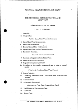 FINANCIAL ADMINISTRA TION AND A UDIT THE FINANCIAL