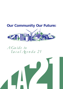 A Guide to Local Agenda 21 - Parks and Leisure Australia