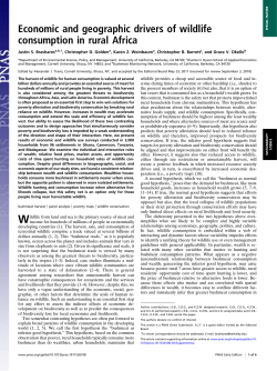 Economic and geographic drivers of wildlife consumption in rural