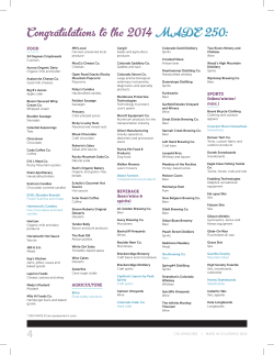 Congratulations to the 2014 MADE 250