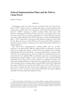 Federal Implementation Plans and the Path to Clean Power
