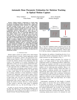 Automatic Bone Parameter Estimation for Skeleton Tracking in