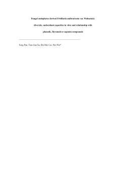 Fungal endophytes derived Fritillaria