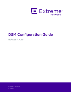 DSM Configuration Guide - Documentation