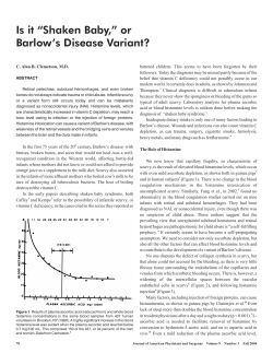 “Shaken Baby,” or Barlow`s Disease Variant?