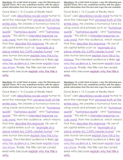 Dave Barry`s &ldquo;A Couple of Really Neat Guys&rdquo; uses describing vocab