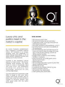 Luxury chic and politics meet in the nation`s capital