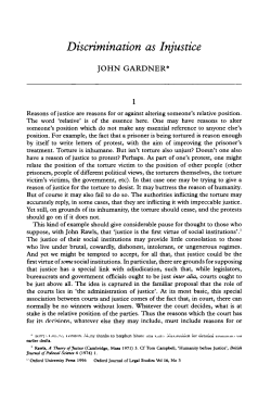 Discrimination as Injustice - Oxford Academic