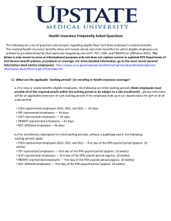 Health Insurance Frequently Asked Questions