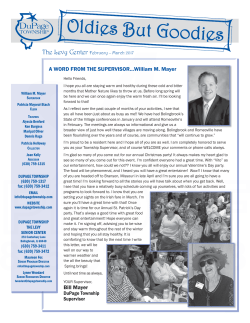 Senior Newsletter