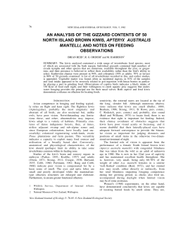 An analysis of the gizzard contents of 50 North