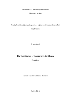 The Contribution of Grunge to Social Change - FFOS
