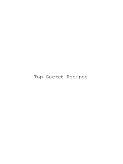Top Secret Recipes