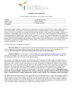 Computer Loan Agreement