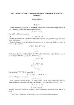 THE GEOMETRY AND CONSERVATION LAWS OF SCALAR