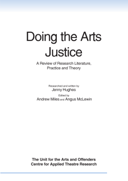 Doing arts justice - UK Government Web Archive