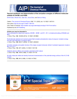 Vacuum synthesis and determination of the ionization energies of