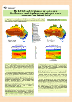 The distribution of climate zones across Australia: identifying and