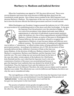 Marbury v Madison - OCPS TeacherPress