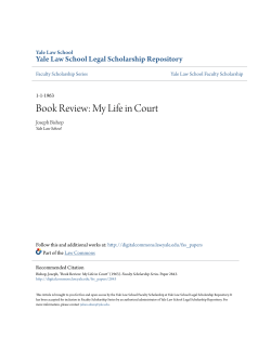Book Review: My Life in Court - Yale Law School Legal Scholarship