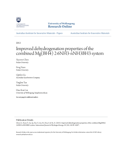 Improved dehydrogenation properties of the