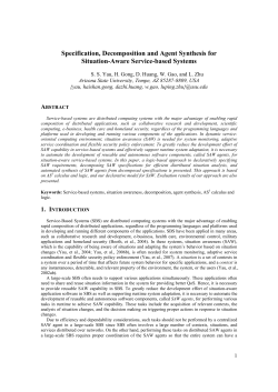Specification, Decomposition and Agent Synthesis for Situation
