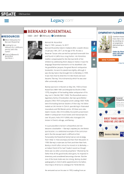 bernard rosenthal