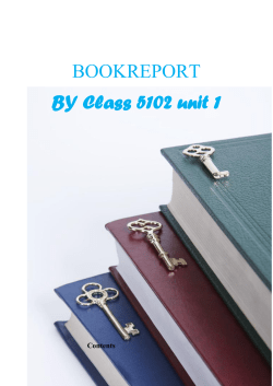 BOOKREPORT BY Class 5102 unit 1