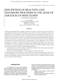 Description of Reaction and Transport Processes in the Zone of