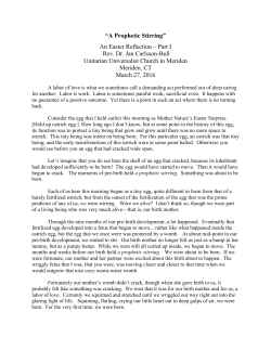 A Prophetic Stirring / A Great Awakening (March 27, 2016)