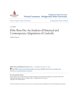 If the Shoe Fits: An Analysis of Historical and Contemporary