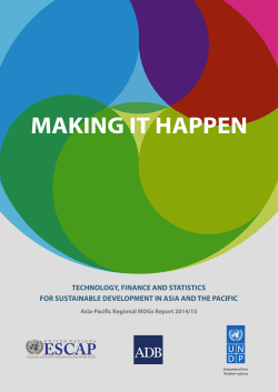 Technology, Finance and Statistics for Sustainable Development in
