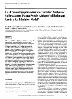 Gas Chromatographic-Mass Spectrometric Analysis of Sulfur