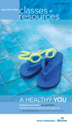 classes + resources - Kaiser Permanente Thrive