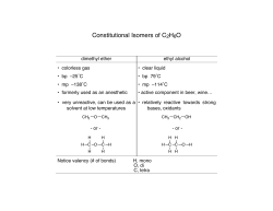 Constitutional Isomers C2H6O