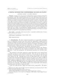 A simple method for compressible multifluid flows