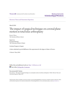 The impact of surgical technique on coronal plane motion in total