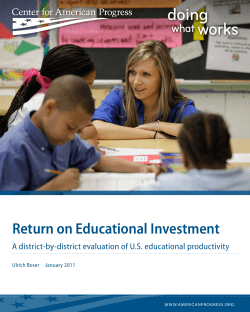 Return on Educational Investment