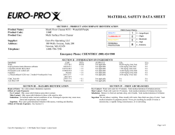 material safety data sheet