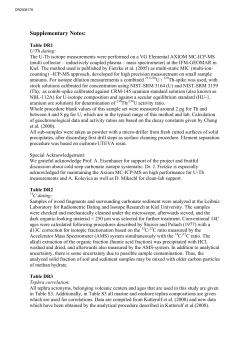 Supplementary notes - Geological Society of America