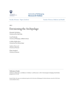 Envisioning the Archipelago - Research Online