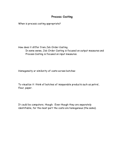 Process Costing