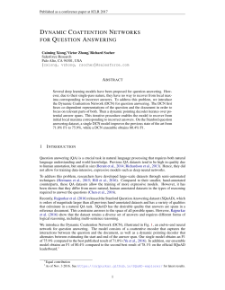dynamic coattention networks for question