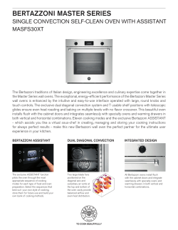 Master Series XT, Single Oven, Top Version