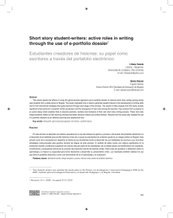 Short story student-writers: active roles in writing through the use of