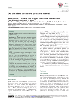 Do clinicians use more question marks?