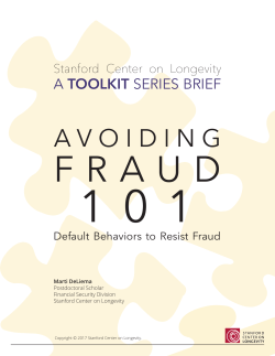 AVOIDING - Stanford Center on Longevity