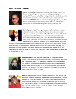 Meet the PLAY TANKERS - University Settlement